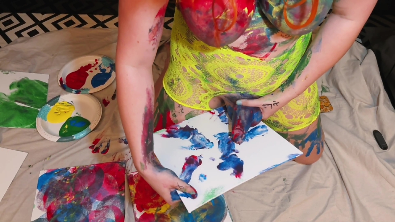 Naked Bailey Painting